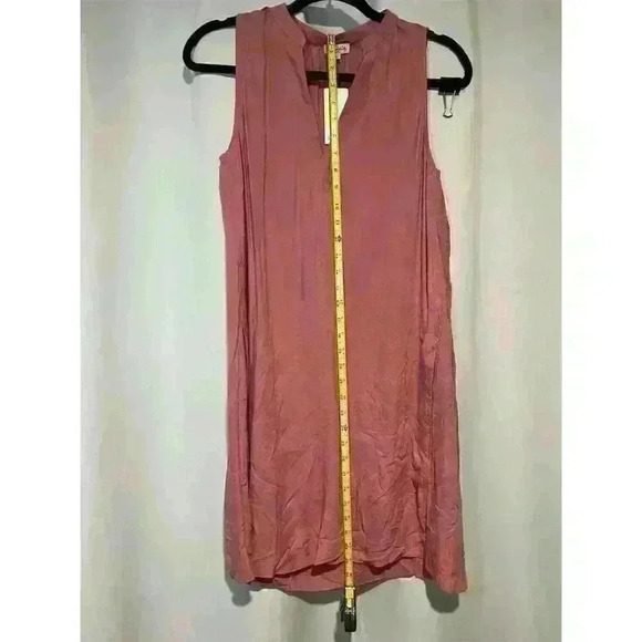Splendid Maren Sleeveless Shift Dress Small Pink V-Neck Short Relaxed Fit - Picture 4 of 13